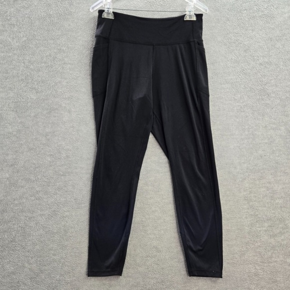 Victoria's Secret Women Activewear Pants Large Black Leggings‎ 28 in Inseam